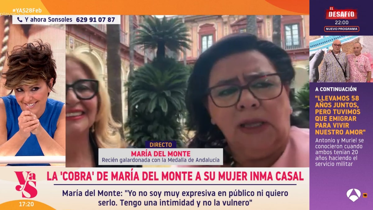 María del Monte y Sonsoles Ónega en 'Y ahora Sonsoles'.