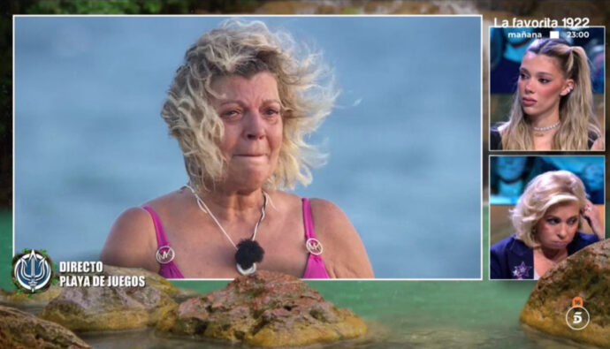 Terelu Campos durante el puente de las emociones de 'Supervivientes'