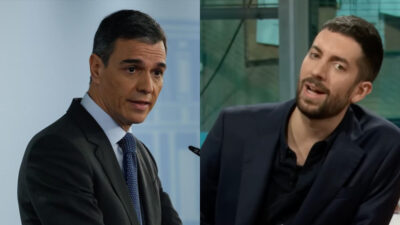 Pedro Sánchez y David Broncano