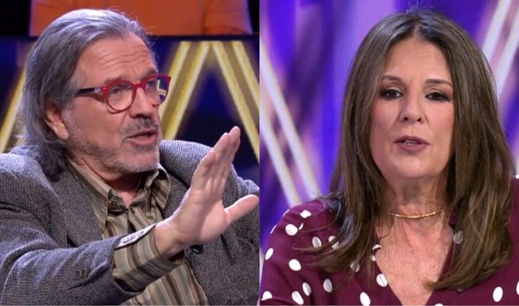 Pepe Navarro y Ángela Portero en '¡De viernes!'.