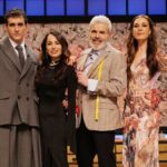 El jurado de 'maestros de la costura Celebrity' y Raquel Sánchez Silva.