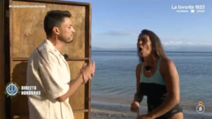 Laura Cuevas y su marido en 'Supervivientes'