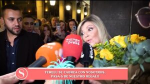 Terelu Campos tras el estreno de su obra de teatro.
