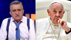 El Gran Wyoming y el papa Francisco.