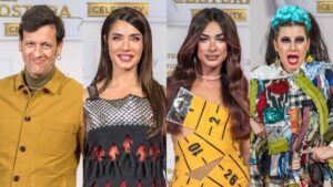 Edu Soto, Pilar Rubio, Carmen Farala y Terremoto de Alcorcón, finalistas de 'Maestros de la costura Celebrity'.