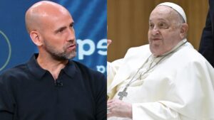 Gonzalo Miró y el Papa Francisco.