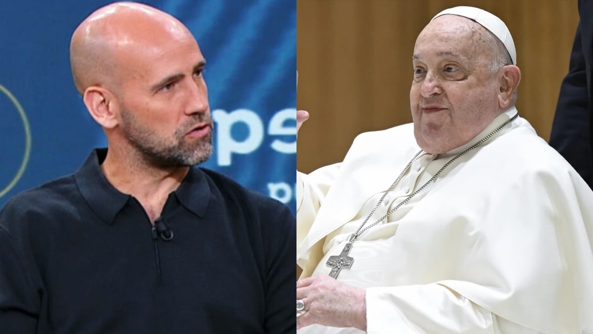Gonzalo Miró y el Papa Francisco.