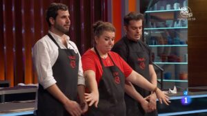 Yago, Eva e Ismael en 'MasterChef 12'.