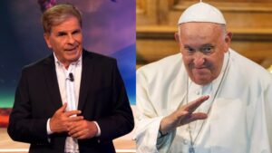 Pedro Ruiz y el Papa Francisco.