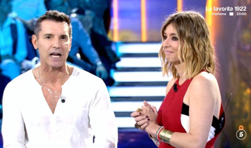 Jesús Vázquez junto a Sandra Barneda en Telecinco
