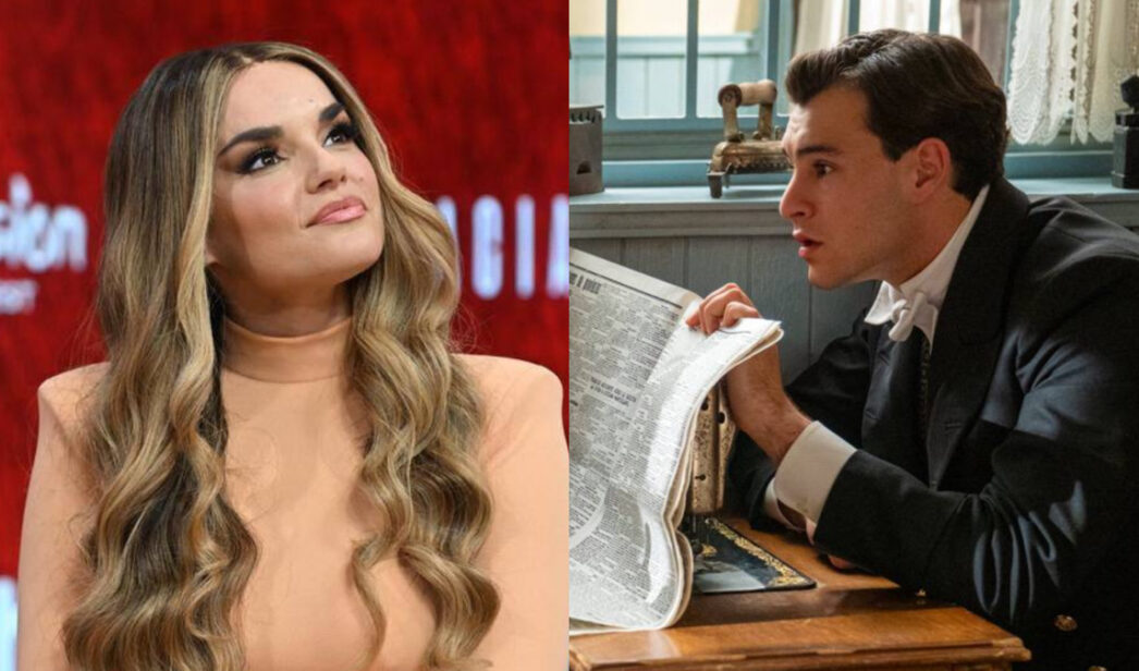 Melody en su rueda de prensa y Xavi Lock, Curro en 'La Promesa'