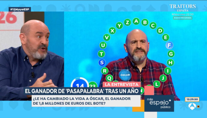 Óscar Díaz, ganador de 'Pasapalabra'