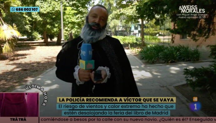 Víctor Sandoval en 'La familia de la tele'