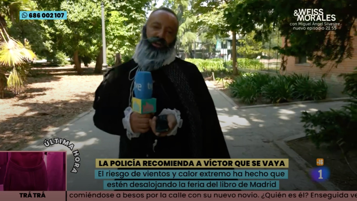 Víctor Sandoval en 'La familia de la tele'