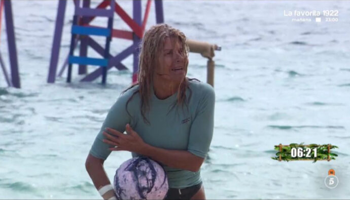 Makoke durante una de las pruebas de 'Supervivientes'