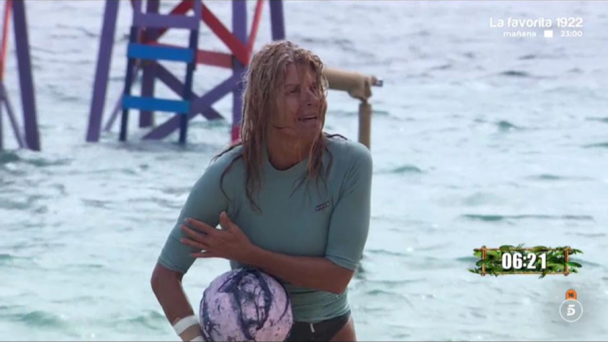 Makoke durante una de las pruebas de 'Supervivientes'