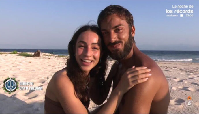 Borja González y su pareja en 'Supervivientes'