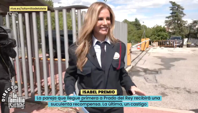 Paula Vázquez en 'La familia de la tele'