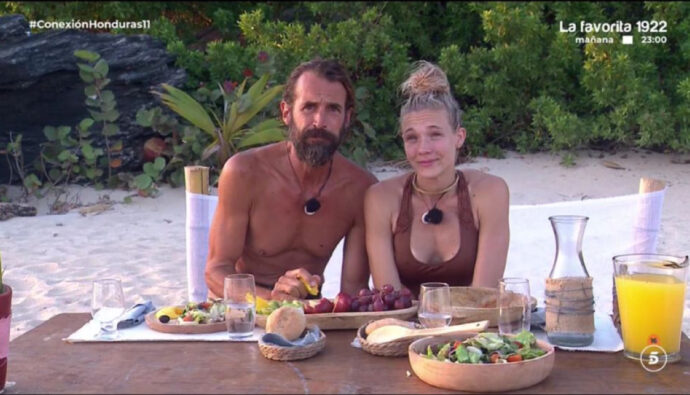 Álex Adrover y Patricia Montero en 'Supervivientes'