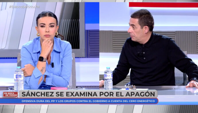 Duro enfrentamiento entre Sarah Santaolalla y Antonio Naranjo