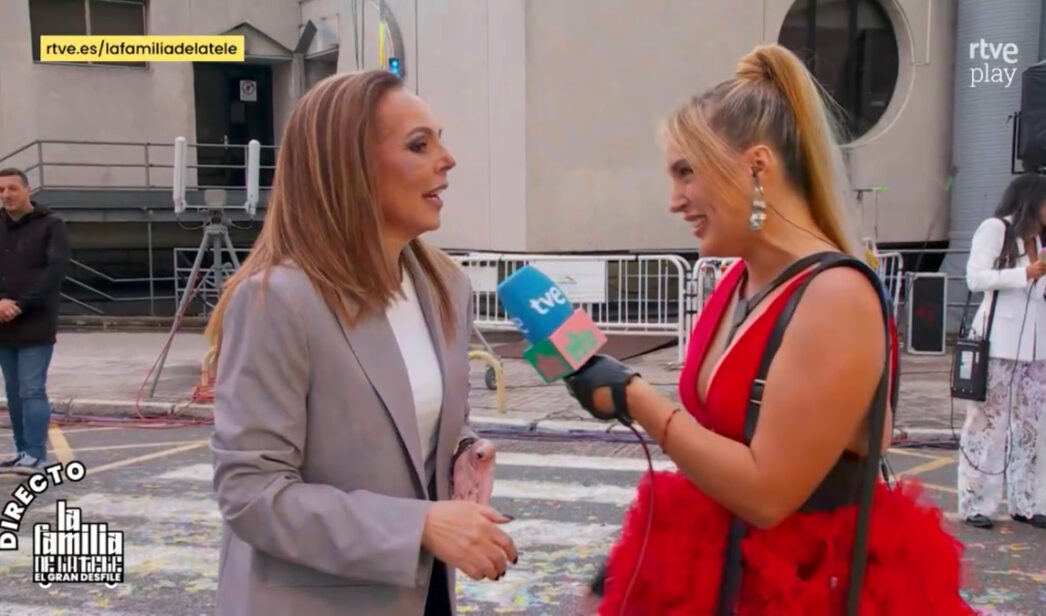 Rocío Carrasco y Marta Riesco se reencuentran en el desfile de 'La familia de la tele'