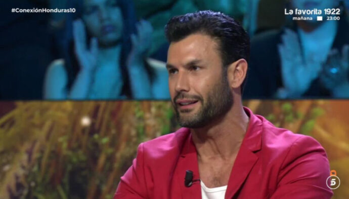 Jorge Pérez en el plató de 'Supervivientes'