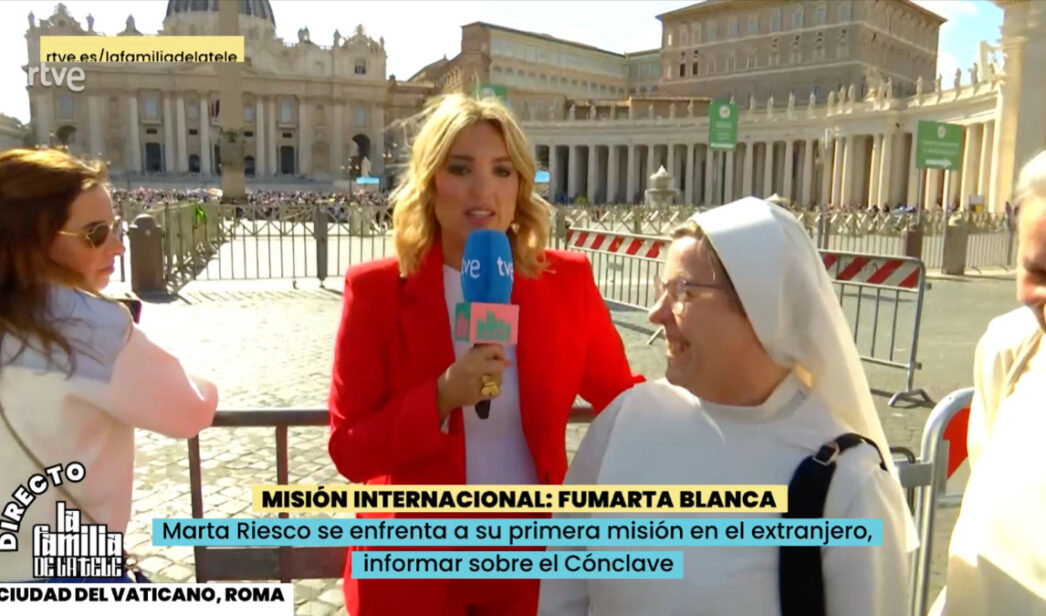 Marta Riesco en 'La familia de la tele'