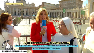 Marta Riesco en 'La familia de la tele'