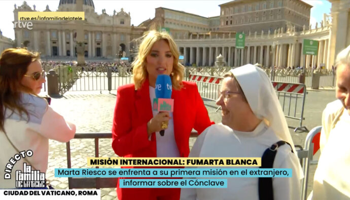 Marta Riesco en 'La familia de la tele'