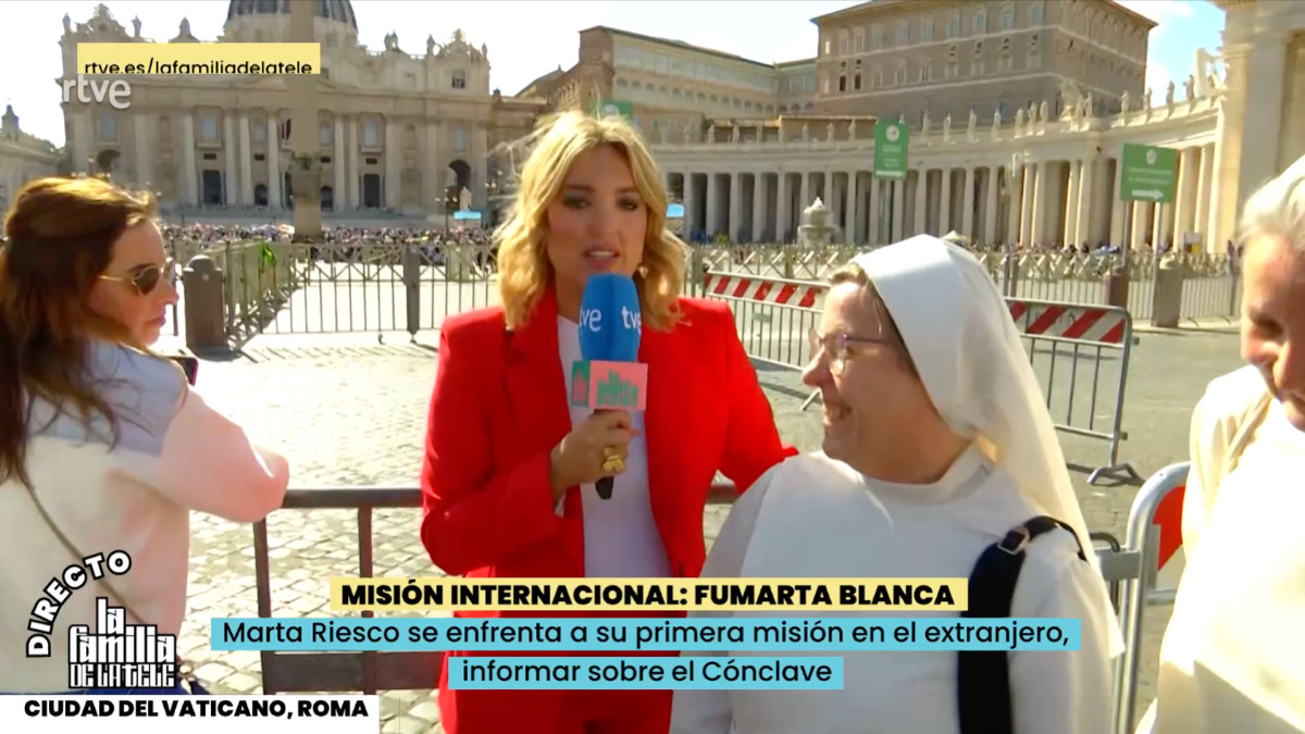 Marta Riesco en 'La familia de la tele'