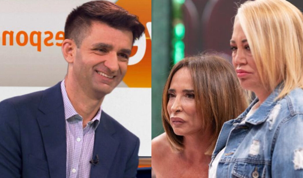 José Pablo López, María Patiño y Belén Esteban en 'La familia de la tele'
