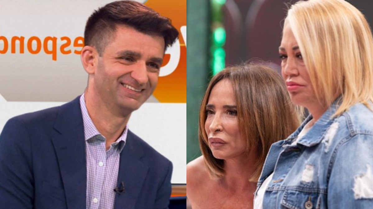 José Pablo López, María Patiño y Belén Esteban en 'La familia de la tele'