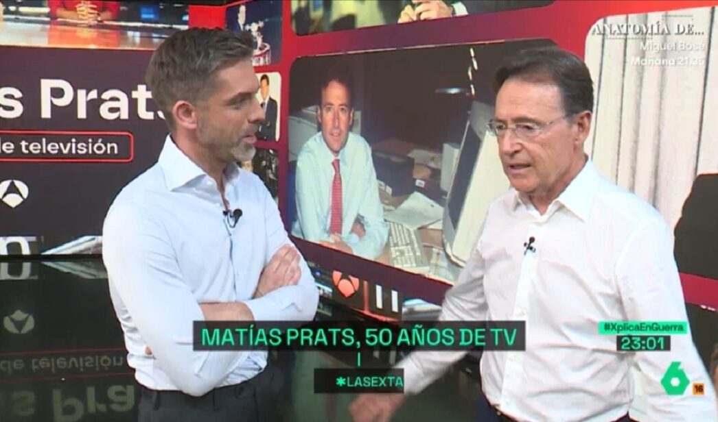 Matías Prats con José Yélamo en 'La Sexta Xplica'.