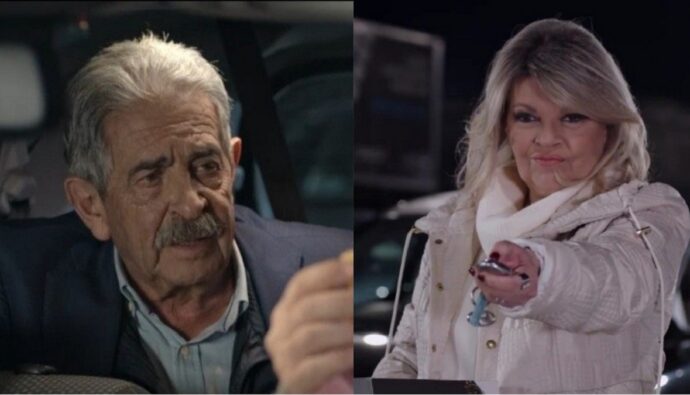 Miguel Ángel Revilla y Terelu Campos en 'Atasco'.