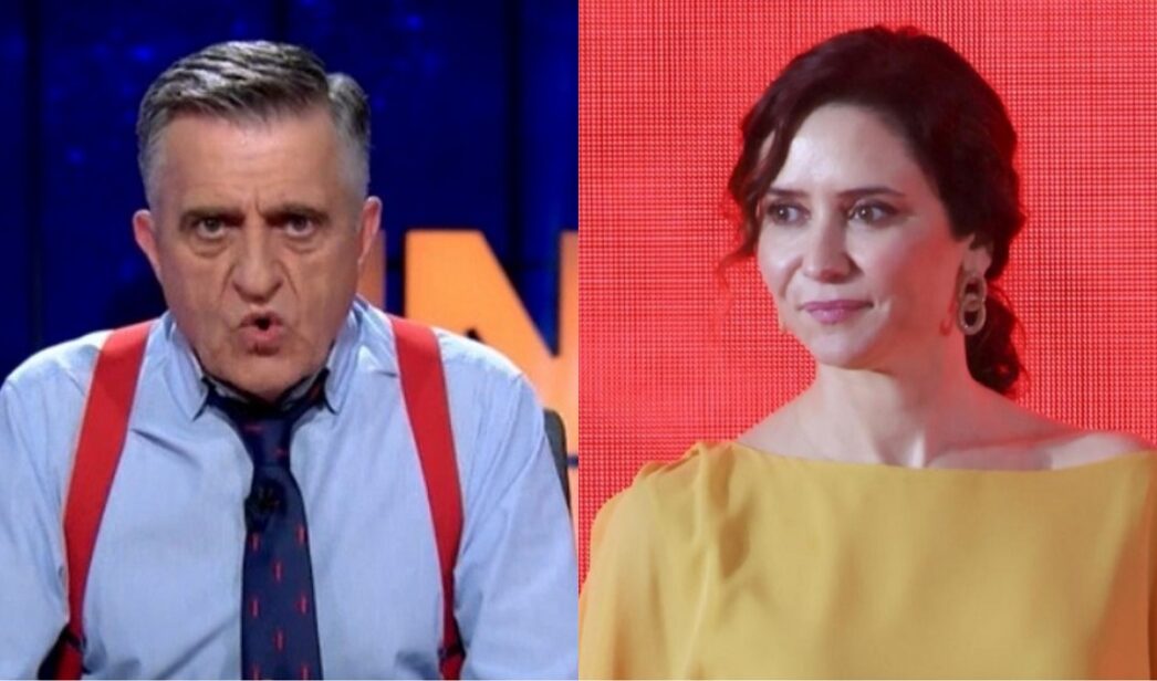 El Gran Wyoming e Isabel Díaz Ayuso.