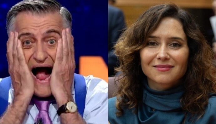El Gran Wyoming e Isabel Díaz Ayuso.