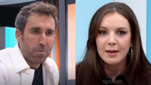 Aitor Albizua e Inés Hernand en 'La familia de la tele'.