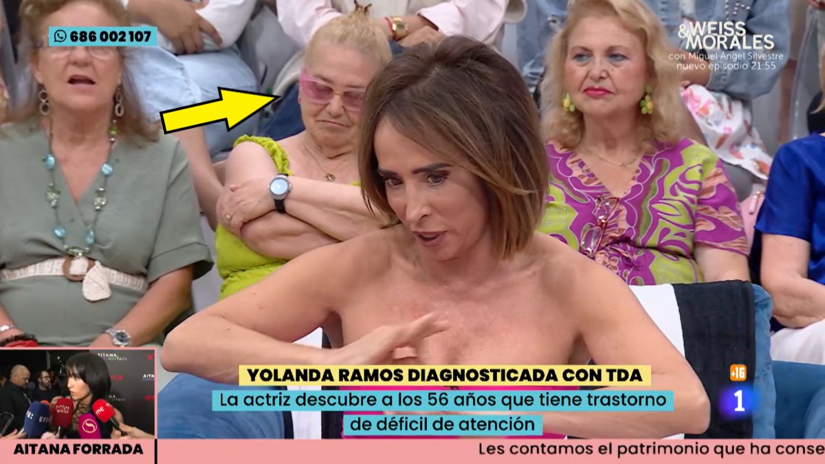 Una espectadora de 'La familia de la tele' se queda dormida.