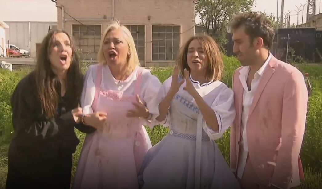 Inés Hernand, Belén Esteban, María Patiño y Aitor Albizua.