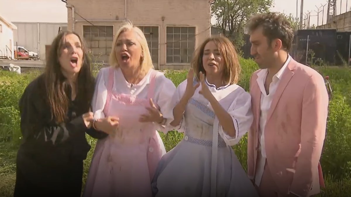 Inés Hernand, Belén Esteban, María Patiño y Aitor Albizua.