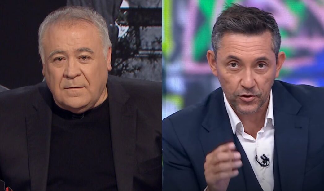 Antonio García Ferreras en 'Al Rojo Vivo' y Javier Ruiz.