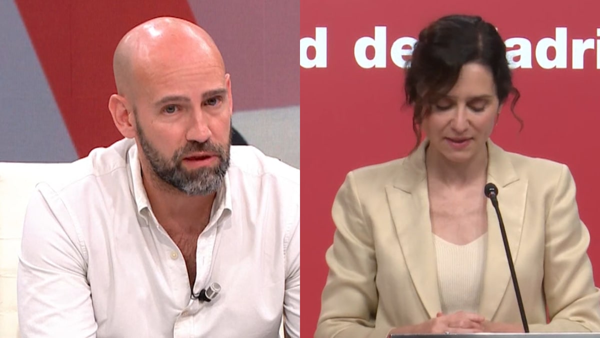 Incredulidad de Gonzalo Miró por lo visto de Ayuso en La Sexta: reacciona con una palabra y la clama varias veces