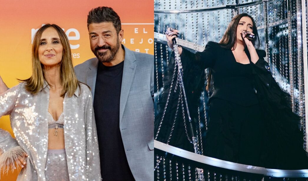 Julia Varela y Tony Aguilar, comentaristas de RTVE en Eurovisión / Yuval Raphael, representante de Israel en el festival