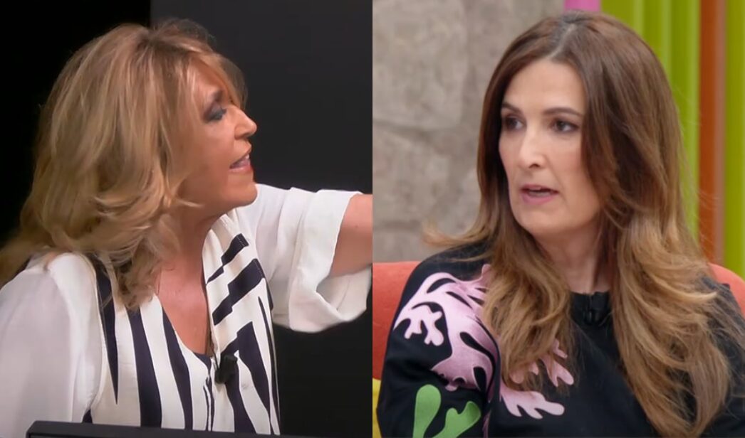Lydia Lozano y Laura Fa en 'La familia de la tele'.