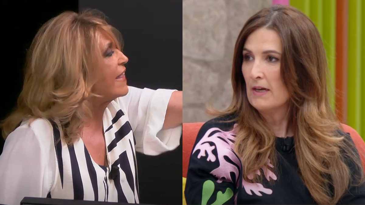 Lydia Lozano y Laura Fa en 'La familia de la tele'.