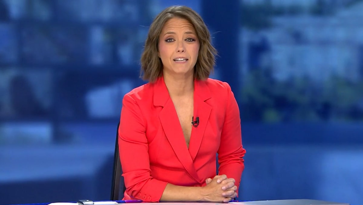 María Casado en 'Informativos Telecinco'.