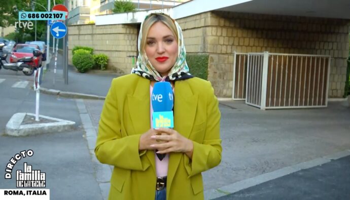 Marta Riesco en 'La familia de la tele'.