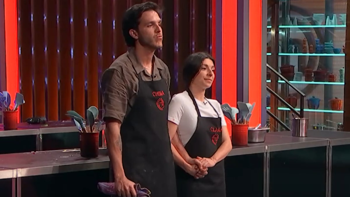 Chema y Clara en 'MasterChef 13'.