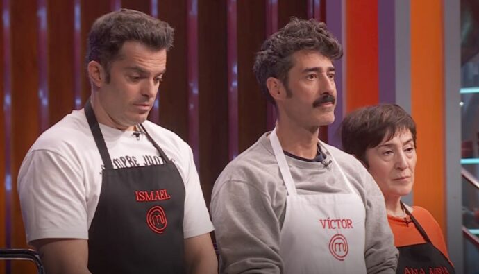 Ismael, Víctor y Ana María en 'MasterChef'.