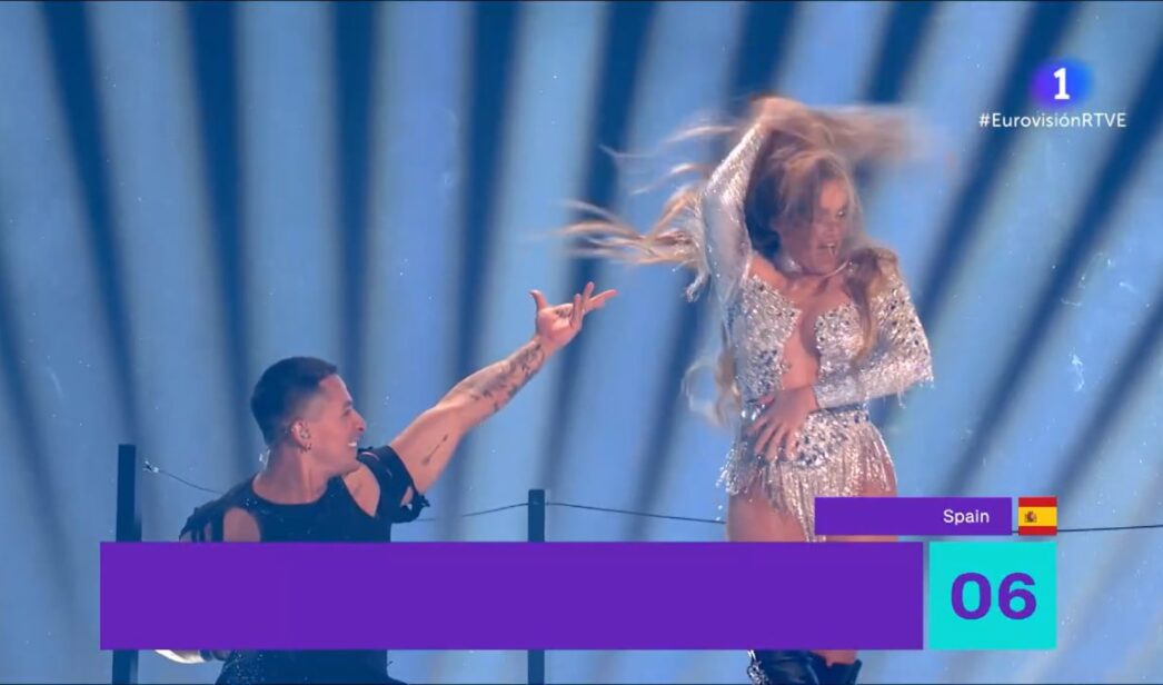 Melody en la final de Eurovisión 2025.